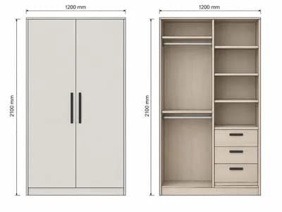 Closet interior design visualization