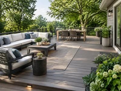 Deck interior design visualization