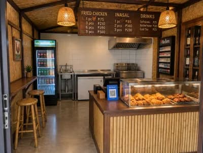 Restaurant interior design visualization
