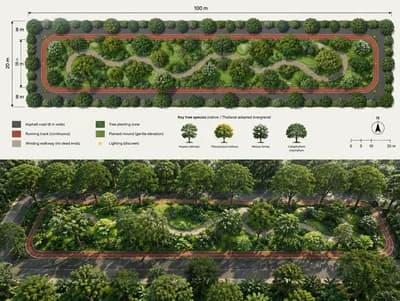 Pathway interior design visualization