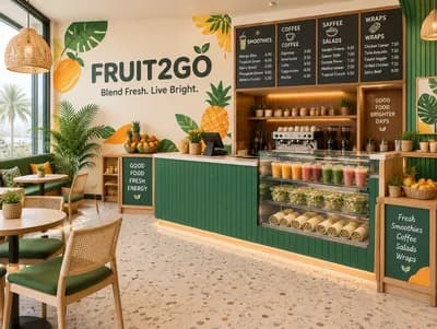 Restaurant interior design visualization