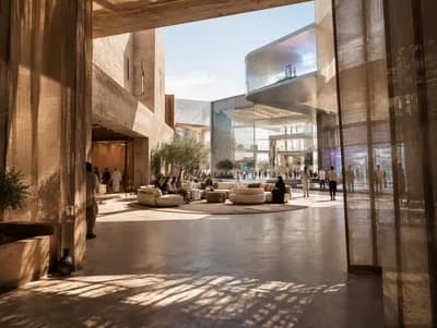 Lobby interior design visualization