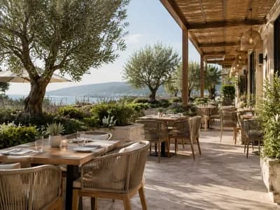 Terrace interior design visualization