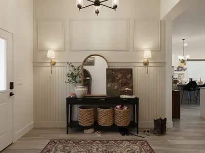 Entryway interior design visualization