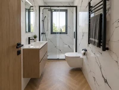 Bathroom interior design visualization