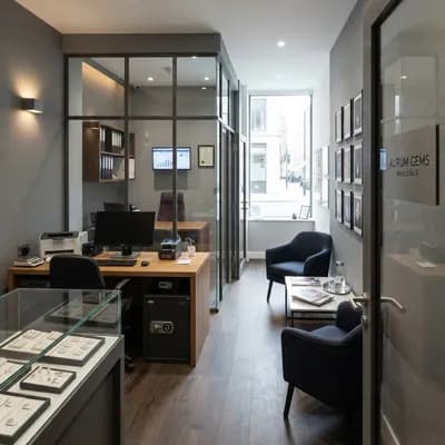 Home Office interior design visualization