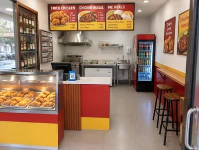 Restaurant interior design visualization