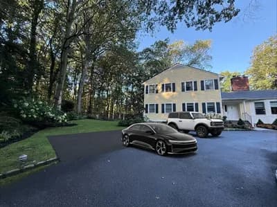 Driveway interior design visualization