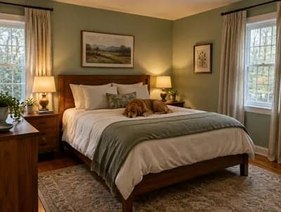 Bedroom interior design visualization