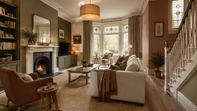 Living Room interior design visualization