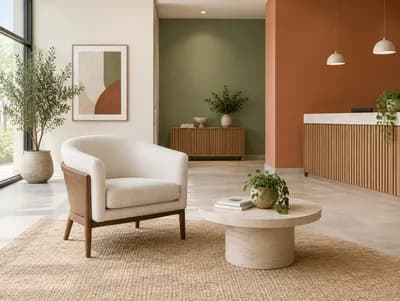 Lobby interior design visualization