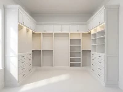 Closet interior design visualization