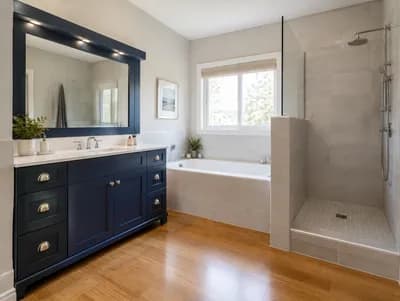 Bathroom interior design visualization