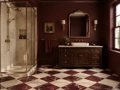 Bathroom interior design visualization