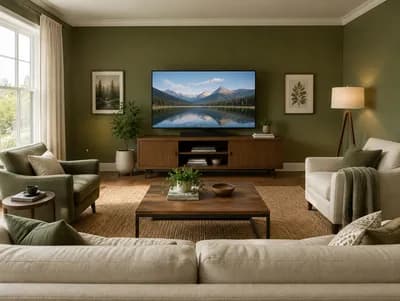 Living Room interior design visualization