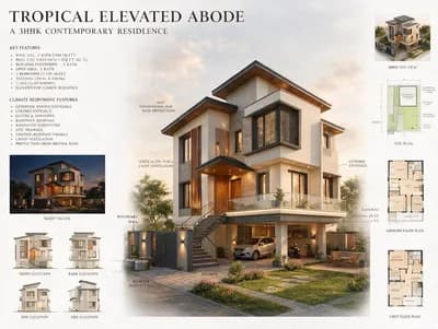 Facade interior design visualization