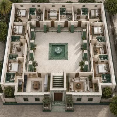 Living Room interior design visualization