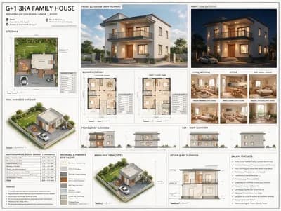 Balcony interior design visualization