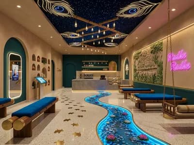 Cafe interior design visualization