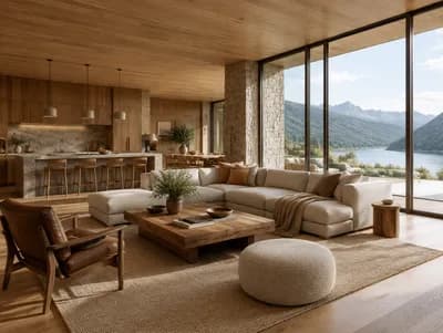 Living Room interior design visualization