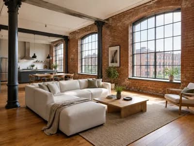 Living Room interior design visualization