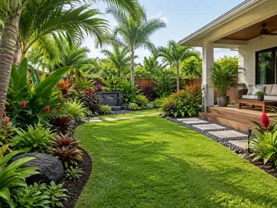 Garden interior design visualization