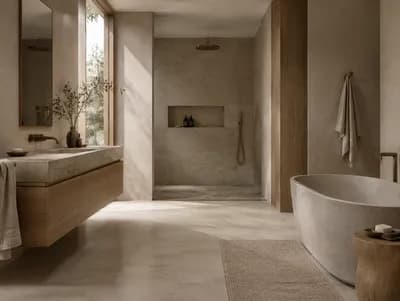 Bathroom interior design visualization