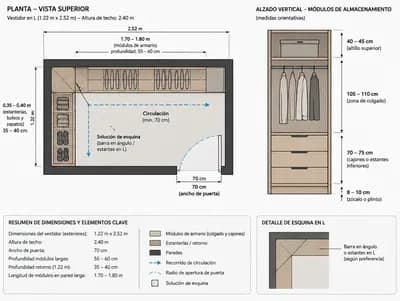 Closet interior design visualization