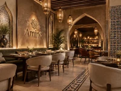 Restaurant interior design visualization