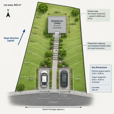 Driveway interior design visualization