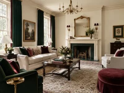 Living Room interior design visualization