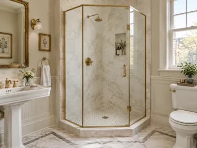 Bathroom interior design visualization