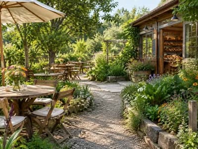 Cafe interior design visualization