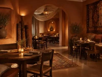 Restaurant interior design visualization