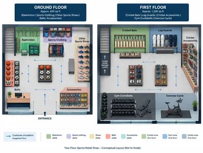 Retail interior design visualization