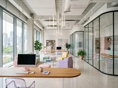 Home Office interior design visualization