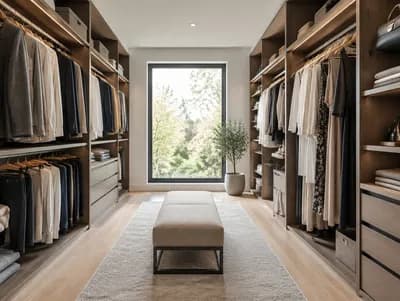 Closet interior design visualization