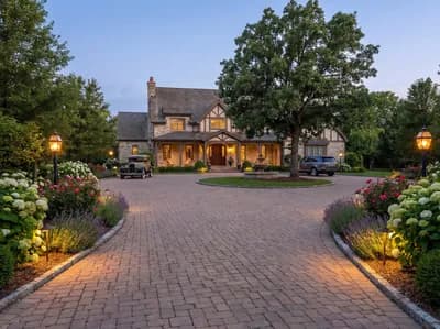 Driveway interior design visualization