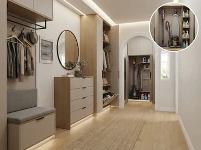 Hallway interior design visualization