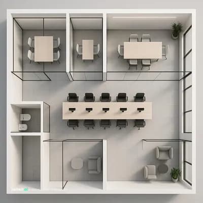 Meeting Room interior design visualization