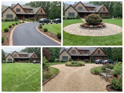 Driveway interior design visualization