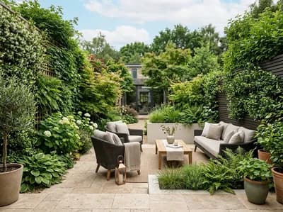 Patio interior design visualization