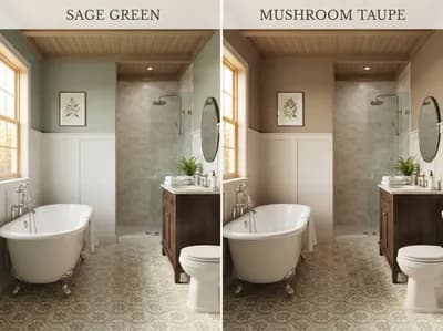 Bathroom interior design visualization