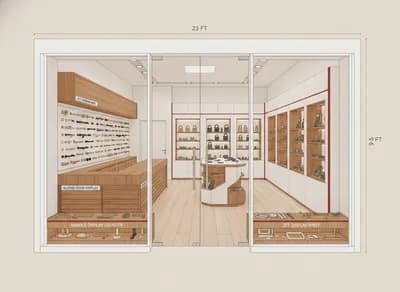 Retail interior design visualization