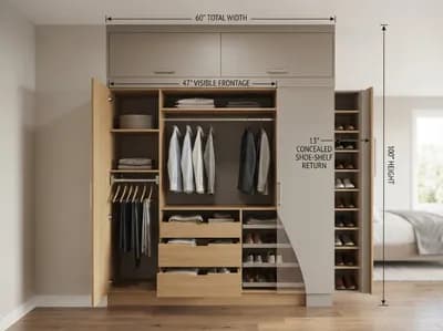Facade interior design visualization