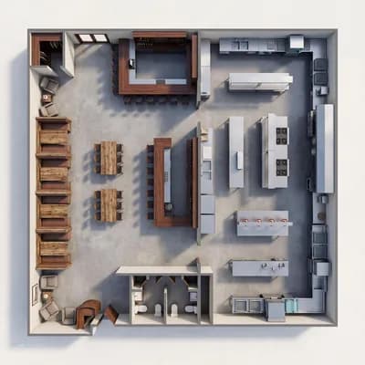 Reception interior design visualization