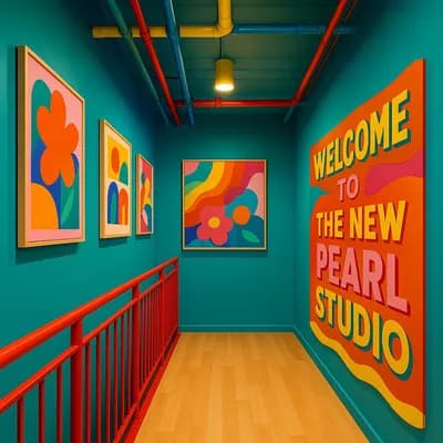 Hallway interior design visualization