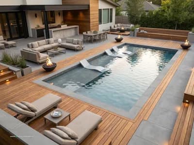 Deck interior design visualization