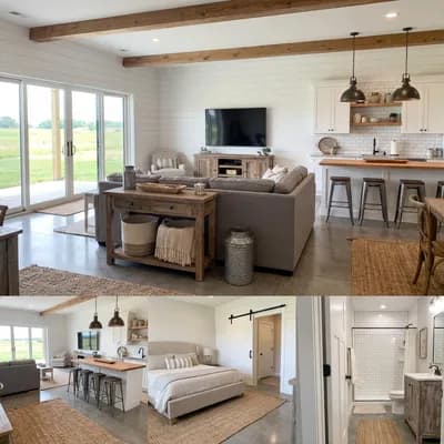 Basement interior design visualization