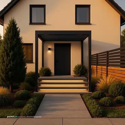 Facade interior design visualization